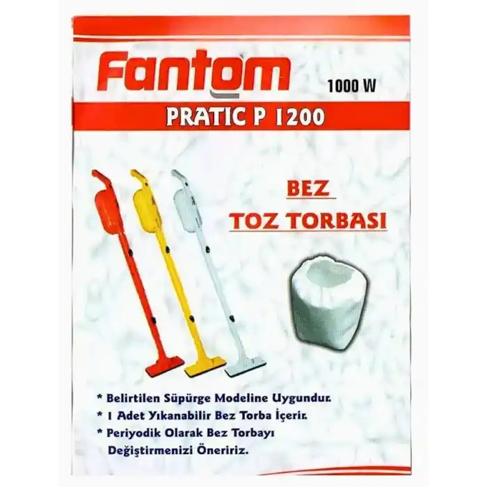 Fantom ile Uyumlu Pratik P1200 - Speedy Du 2000 - Beyaz Toz Torbası - 15 Adet