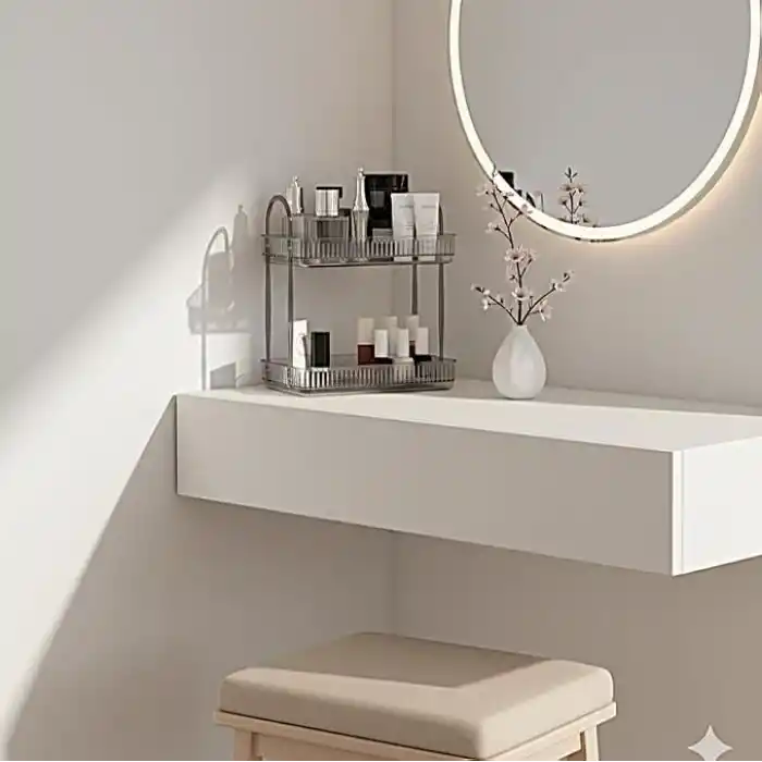 Banyo Düzenleyici Organizer Banyo Rafı (Duman Gri)