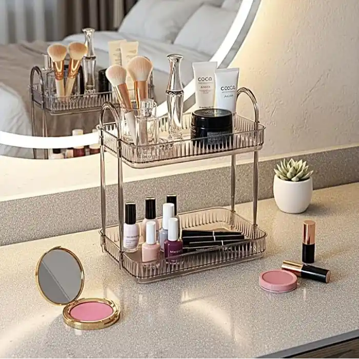 Banyo Düzenleyici Organizer Banyo Rafı (Duman Gri)