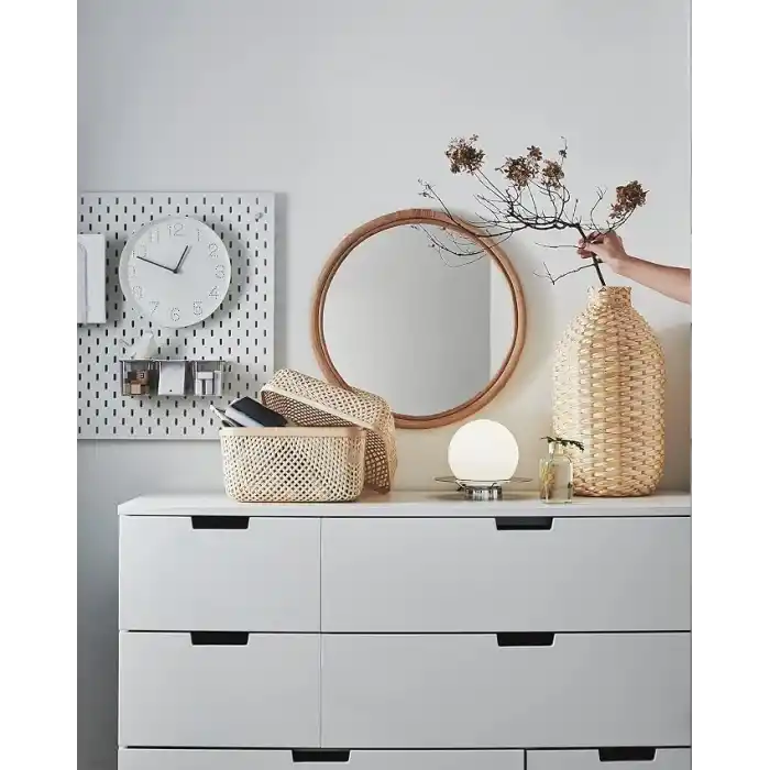 IKEA TROMMA duvar saati, 25 cm, beyaz