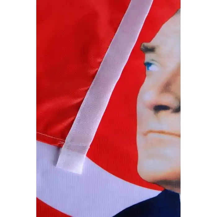 ZC Bayrak Atatürk Baskılı Türk Bayrağı 70x105 cm Raşel Kumaş Dijital Baskı