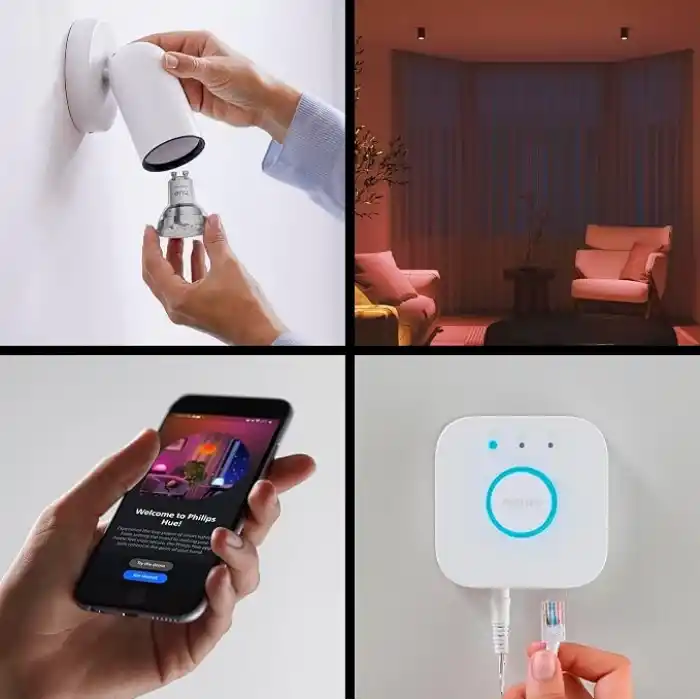 Philips Hue Essential 3lü GU10 Spot Başlangıç Seti 345 Lumen - 15.000 Saat Ampul Kullanım Ömrü