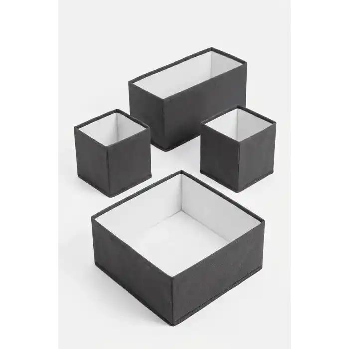 Orret Home 4’lü Katlanabilir Çekmece Düzenleyici Organizer Seti, Çekmece İçi Çamaşır Organizer Kutuları, İç Çamaşırı Çorap Sütyen Düzenleyici