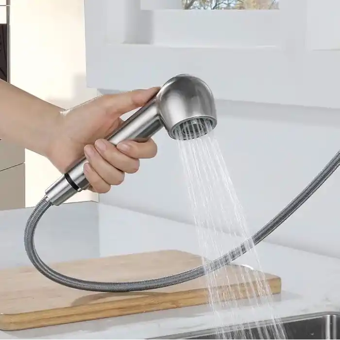 ONECE Bulaşık Durulama Başlığı 2 Jet Modlu El Duşu Mutfak Yedek Duş Başlığı Mutfak Bataryası ve Lavabo Mikseri için, Mat