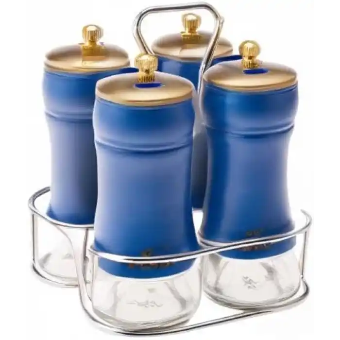 Karaca Blue Berry 5 Parça Cam Baharat Takımı