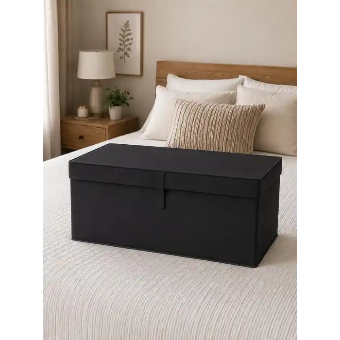 Çok Amaçlı Organizer Lüks Saklama Kutusu Düzenleyici Hurç Antrasit (Mega Plus Boy 70 * 40 * 30)