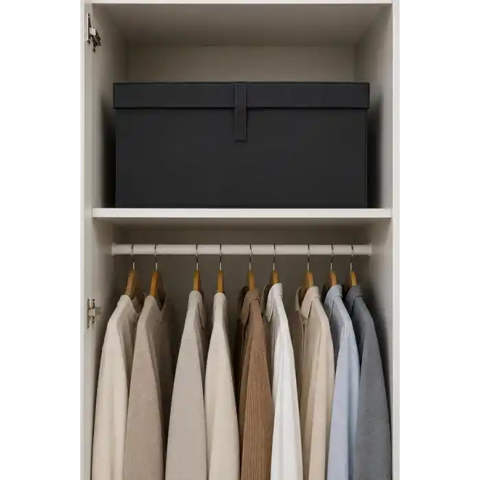 Çok Amaçlı Organizer Lüks Saklama Kutusu Düzenleyici Hurç Antrasit (Mega Plus Boy 70 * 40 * 30)