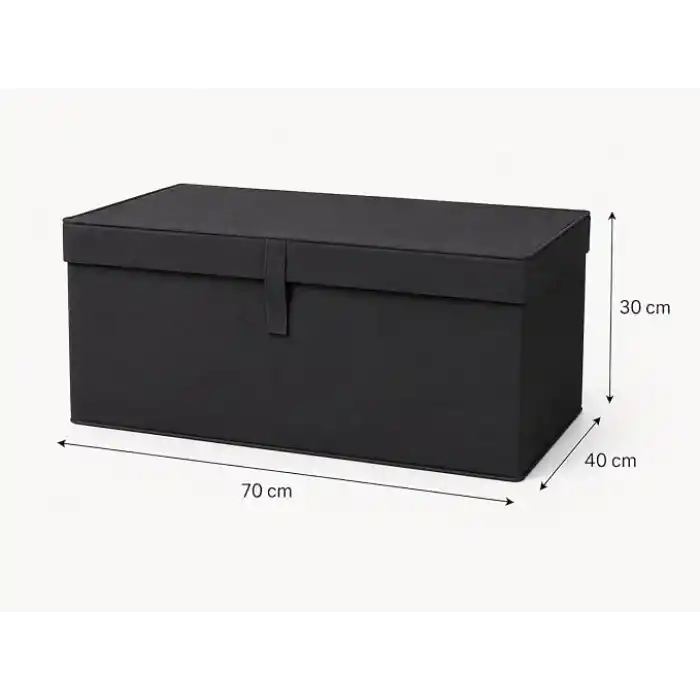 Çok Amaçlı Organizer Lüks Saklama Kutusu Düzenleyici Hurç Antrasit (Mega Plus Boy 70 * 40 * 30)