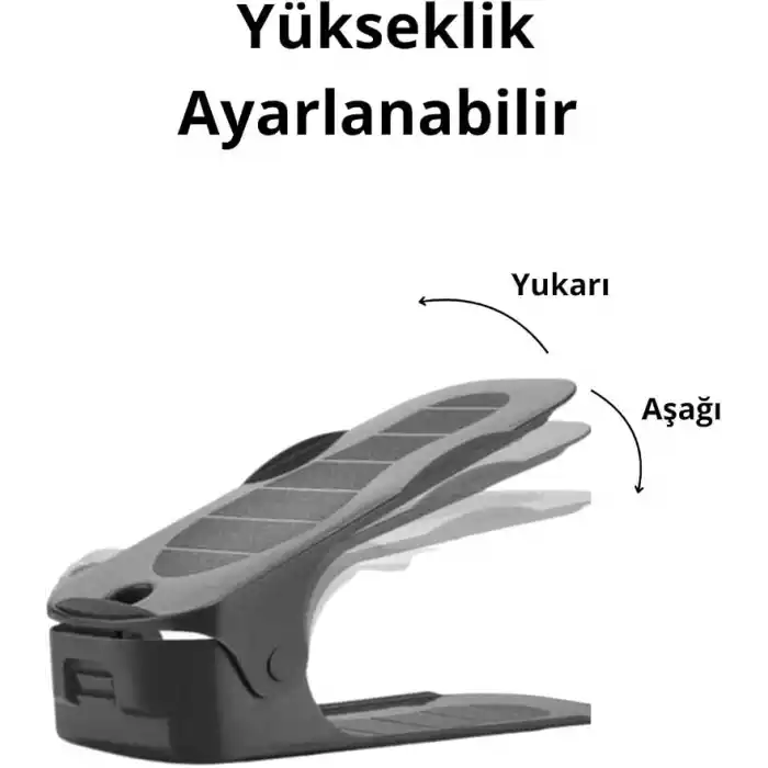 Mithra Life 16 Adet Ayarlanabilir Ayakkabı Rampası Düzenleyici Dolap İçi Organizer MIT1228