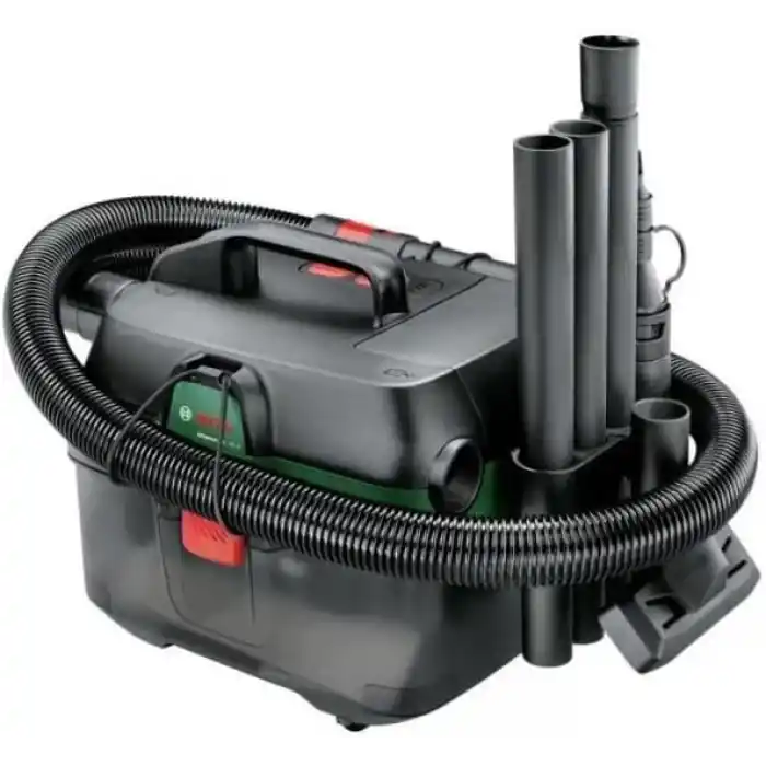 Bosch AdvancedVac 18V-8 akülü ıslak ve kuru elektrikli süpürge (aküsüz, 18 Volt sistem, aksesuar seti ile, kartonda), test notu: çok iyi (şarjör: Mann kendisi mi)