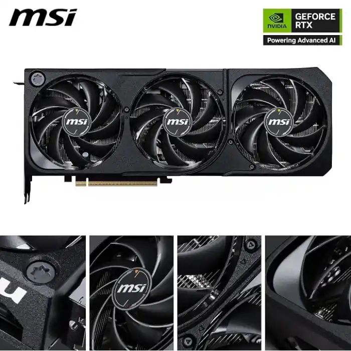 MSI VGA GEFORCE RTX 5070 TI 16G SHADOW 3X OC RTX5070TI 16GB GDRR7 256 B DX12 PCIE 5.0 X16 (3XDP 1XHDMI)