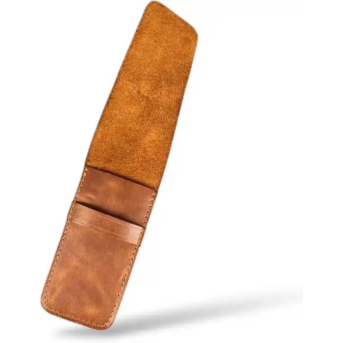 Hakiki Deri Minimal Kalemlik (Taba)