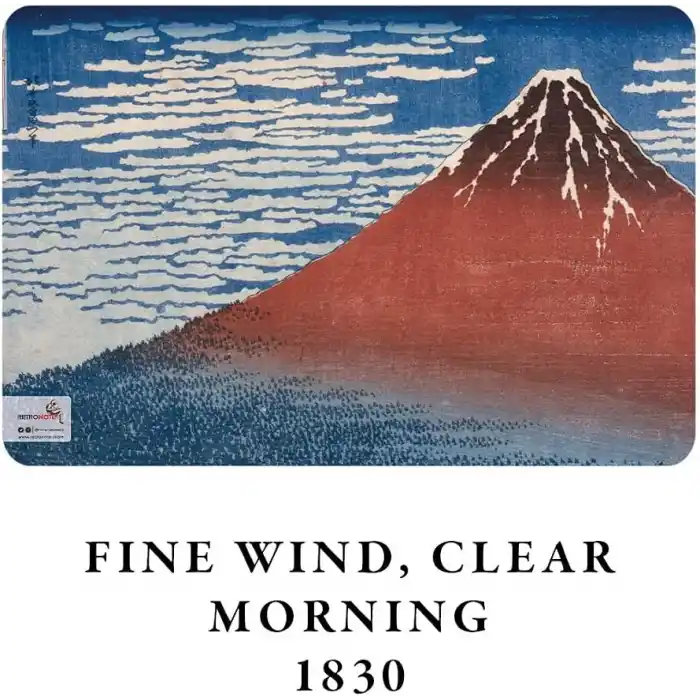 Retronote Hokusai 4lü Defter Seti 2, Mount Fuji Series Iı, Çizgisiz, 64 Sayfa, 14x21cm