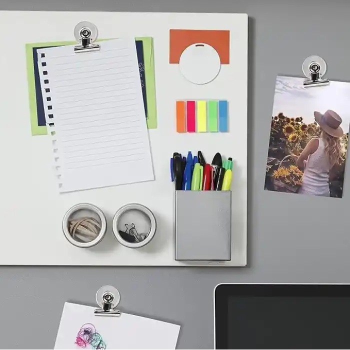 Valkyrie 12 Adet Mıknatıslı Mandallı Buzdolabı Magnet Fotoğraf Kağıt Evrak Tutucu
