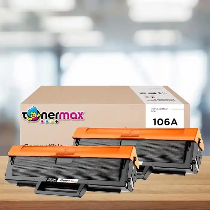 tonermax Hp Uyumlu 106A / W1106A Muadil Toner 2li Avantaj Paket - Çipli / 107A / 107W / MFP 135W / MFP 137fnw