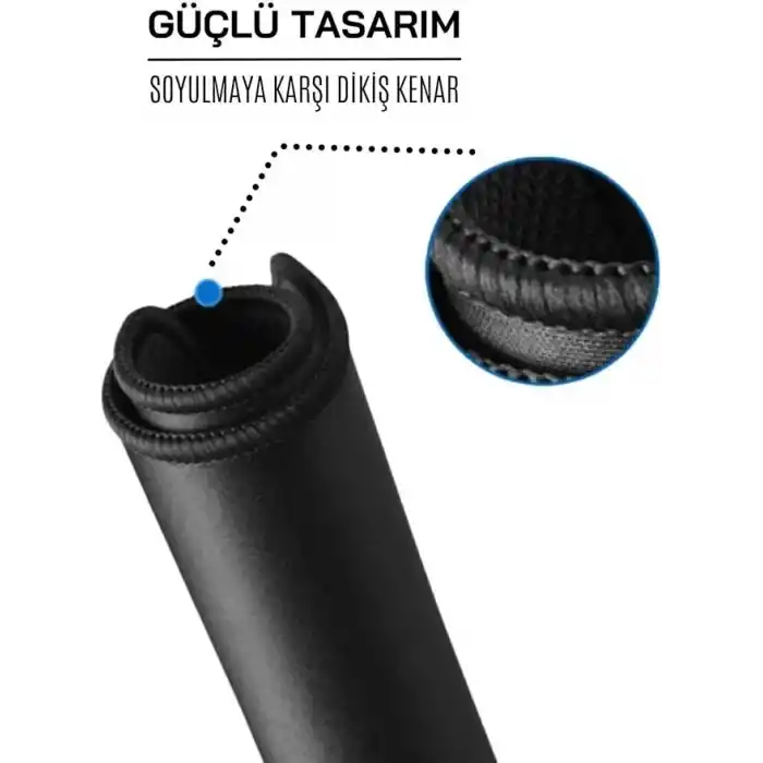 XXL Oyuncu Mousepad 90x40 cm – Kaymaz Tabanlı, Kenar Dikişli, Hassas ve Dayanıklı Gaming Mouse Pad – Siyah