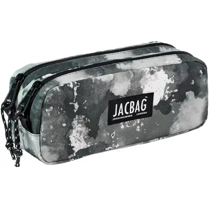 JACBAG DUAL POUCH-İKİ BÖLMELİ KALEMKUTU (Gri Bulut)