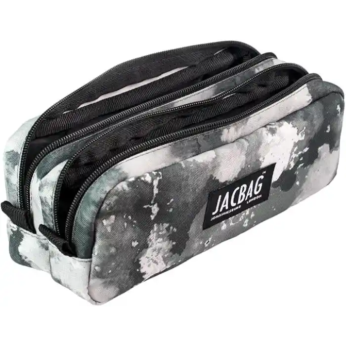 JACBAG DUAL POUCH-İKİ BÖLMELİ KALEMKUTU (Gri Bulut)