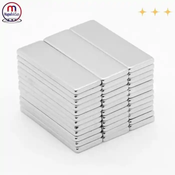 MNS Magneteksan Güçlü Neodyum Blok Mıknatıs - 30x10x2 mm (10lu)