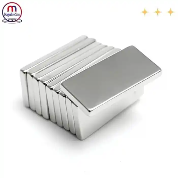 MNS Magneteksan Güçlü Neodyum Blok Mıknatıs - 30x10x2 mm (10lu)
