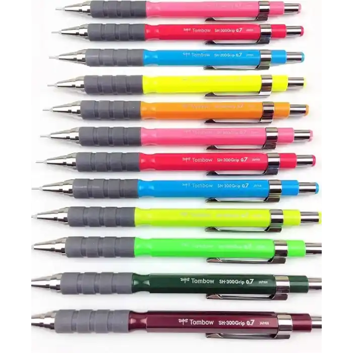 Tombow SH-300 Grip Mekanik Kalem | Uç Boyutu 0,7 mm | Öğrenciler, Yetişkinler, Ev, Okul, Ofis, Kırtasiye Kullanımı için İdeal | Yazı Yazma, Eskiz Çizimi, Çizim, Mandala Sanatı | Lavanta