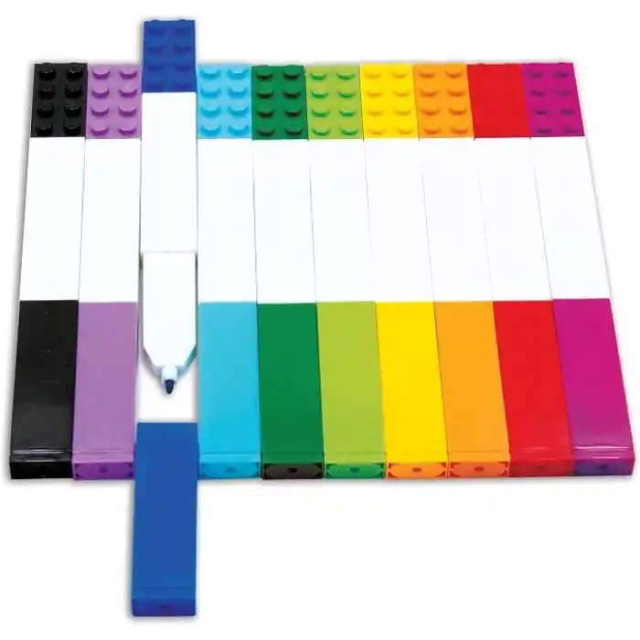 IQ LEGO İkonik Kırtasiye 10lu Paket Kalem: LEGO Plakalı Yaratıcı Hızlı Kuruyan Jel Kalem - 10 Renk Seti, İnce Uç 0,7 - Ofis Yazma Aleti