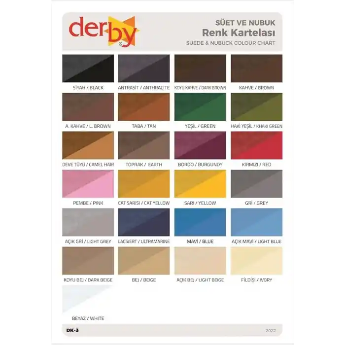 Derby Koyu Kahve Süet Ve Nubuk Deri Boyası 250 Ml Süet Nubuk Ayakkabı Boyası