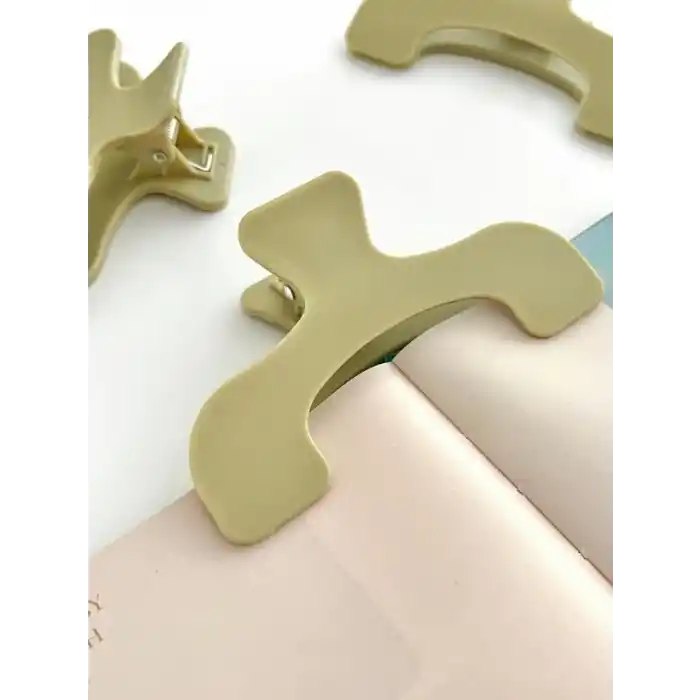Açık Yeşil Çok Fonksiyonlu Kitap ve Defter Klipsi / Sayfa Tutucu / Journal ve Scrapbook Yardımcısı / Zeytin Yeşili