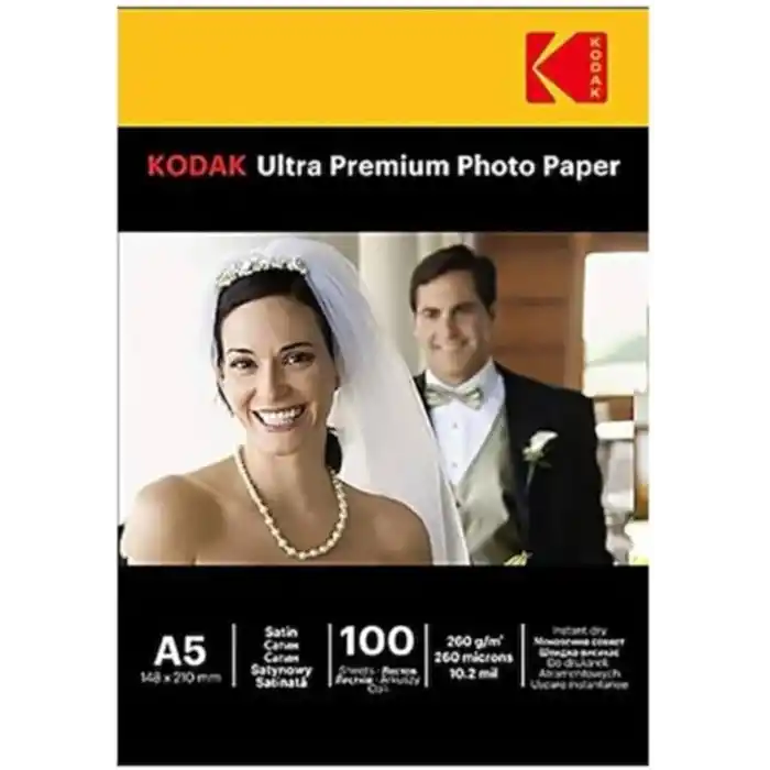 Kodak 15X21 A5 Fotoğraf Kağıdı Inkjet 260Gr 100 Lük Mat