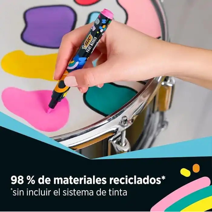 Bic Intensity Kalıcı Kalem, Yuvarlak Uç, 4,5 mm, 8 Adet, 8 Farklı Renk