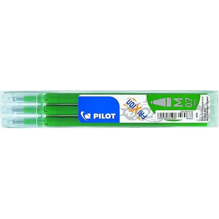 Pilot Frixion Ball 0,7mm Yeşil 3lü Yedek