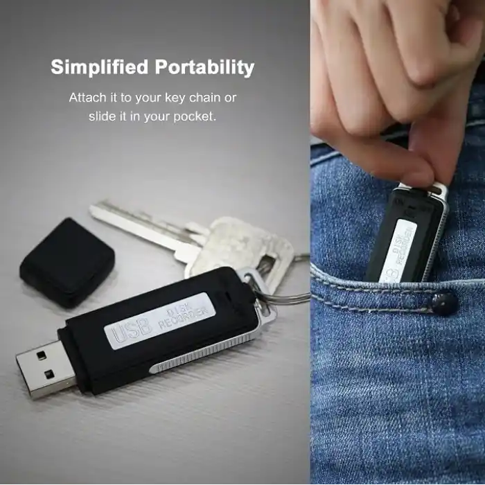 Gocheer dijital ses 8 GB Profesyonel şarj edilebilir USB etkinleştirmek için Sprachaufzeichnungsgeraet Flash Drive kullanışlı Diktator Recorder mini taşınabilir kayıt kalem Alet