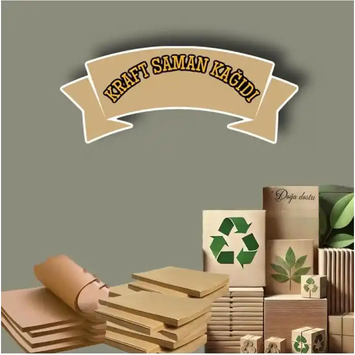 1. Kalite Kraft Kağıt Ambalaj – Hediye Çeyiz & Paketleme Kağıdı 100x150 cm 20’lu Saman Kağıt