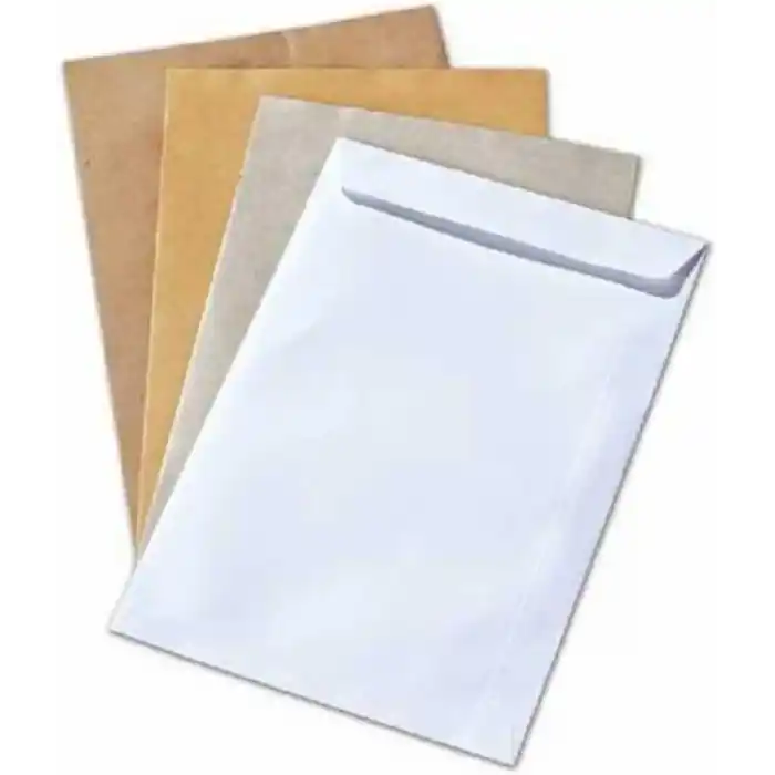 Genel A4 Gri Zarf 24X32 250 Adet Kraf 100 Gr Tek Ebat