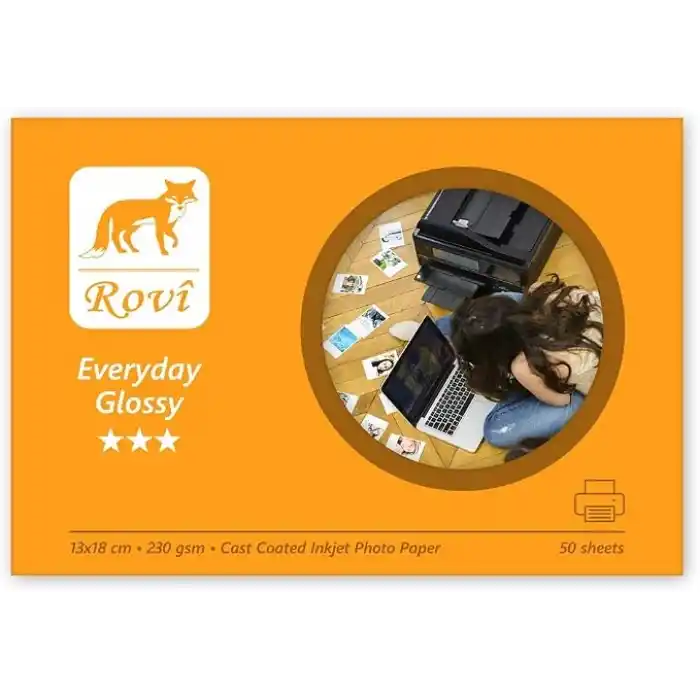 Rovi Everyday Parlak Fotoğraf Kağıdı 230gsm 50yp 13x18