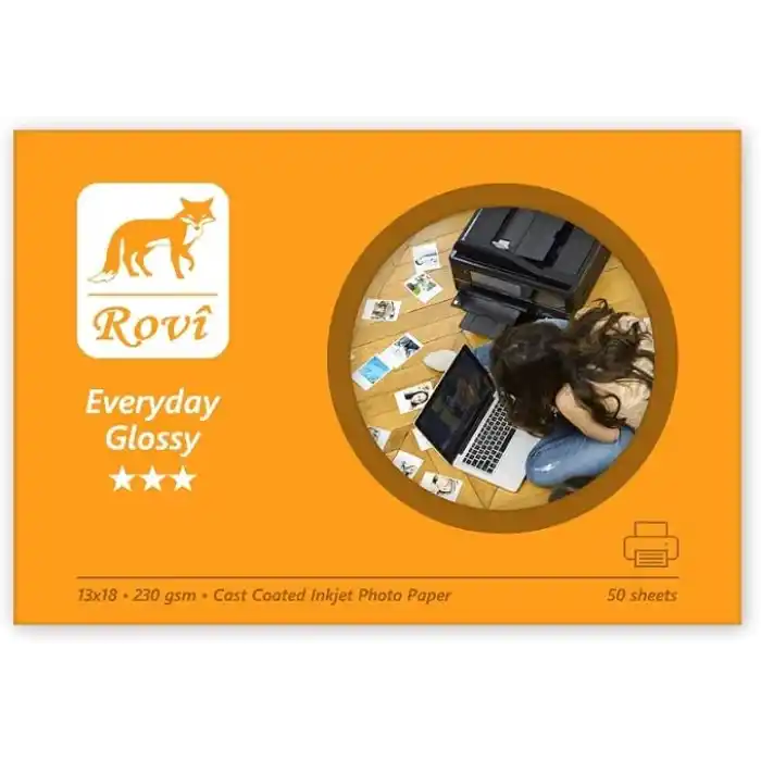 Rovi Everyday Parlak Fotoğraf Kağıdı 230gsm 50yp 13x18