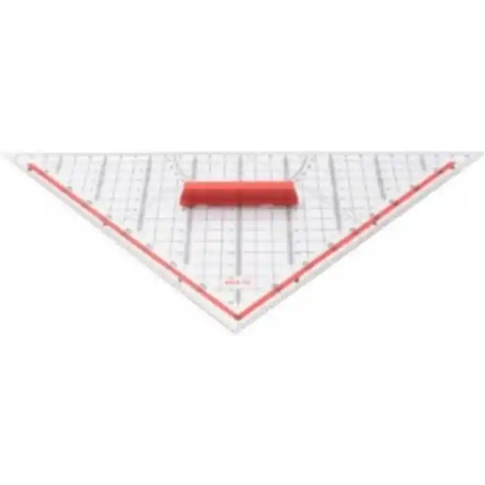 Brate Geometrik Açılı Gönye Cetvel, 32 cm, Beyaz