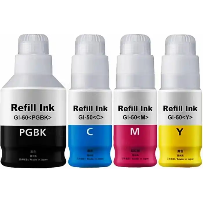 Canon Pixma G3411 (Yeni Seri) 4 Renk Mürekkep Seti - Renkli