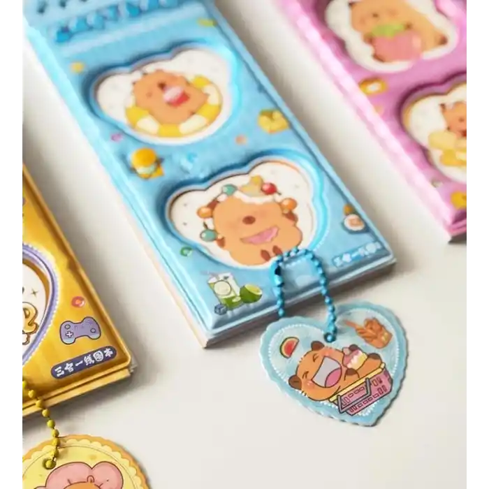 Capybara Spiral Defter - 8 Sayfa Sticker Hediyeli
