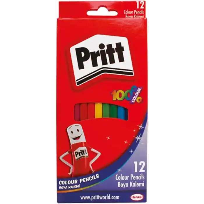 Pritt 12 Renk Kuru Boya Tam Boy 1219734