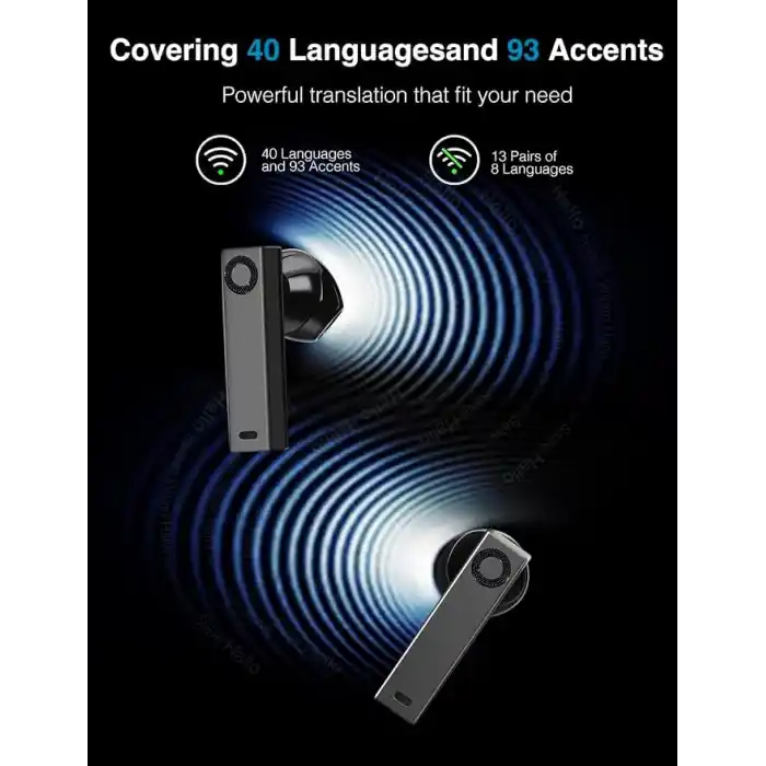 Timekettle X1 AI Interpreter Hub, bağımsız varlık, 40 dilden çift yönlü çeviri yapan kulaklıklar, 20 kişilik çok dilli toplantılar için eşzamanlı çeviri cihazı, ideal için