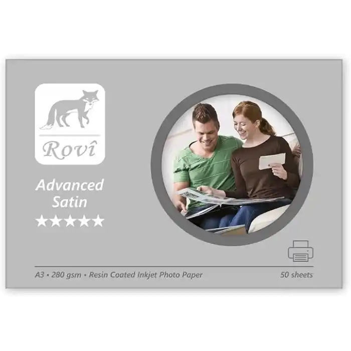 Rovi Advanced Satin Fotoğraf Kağıdı 280gsm 50yp A3