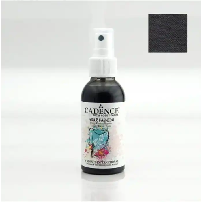 Cadence Your Fashion Sprey Kumaş Boyası 100 ml - 1119 SiYAH
