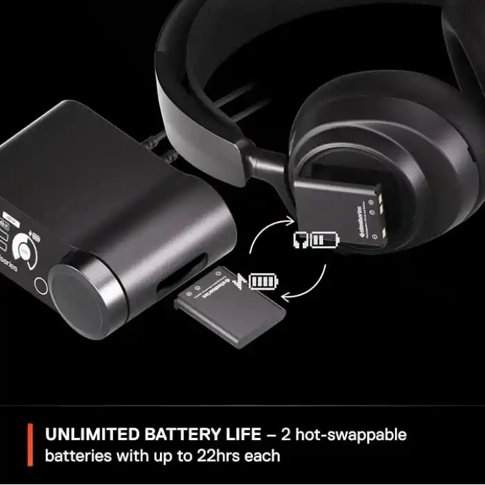 SteelSeries Arctis Nova Pro X Wireless Xbox Multi-Platform Gaming Kulaklık - Hi-Fi Ses Sürücüleri - Aktif Gürültü Giderme - Gen2 Clearcast Mikrofon - Xbox, PC, PS5, PS4, Switch, Mobil