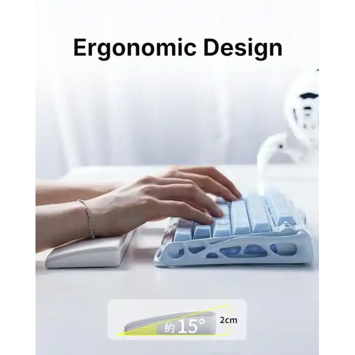 GravaStar Klavye Bilek Desteği Pedi (Beyaz)