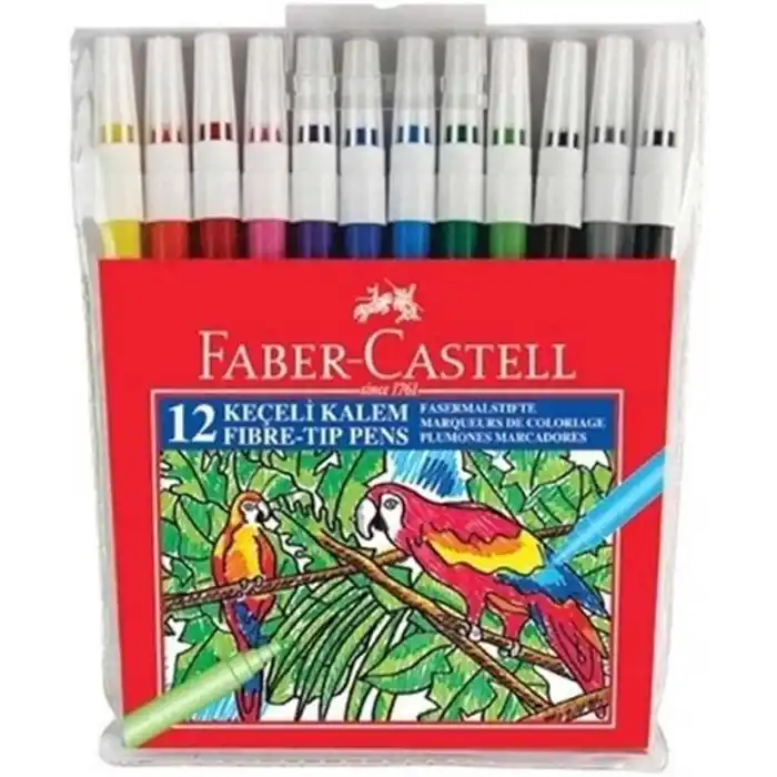 Faber Castell Keçeli Kalem 12 Renk
