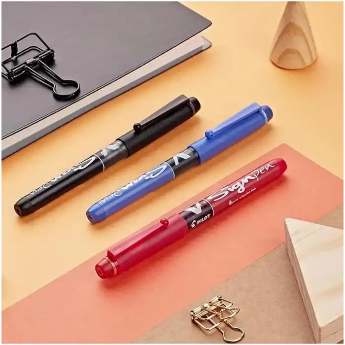 Pilot V-Signpen İmza Kalemi, Mavi, 2,0 mm Uç