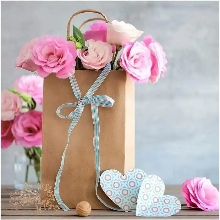 Kraft Ofis Burgu Saplı Çanta 25 Cm X 12 Cm X 31 Cm (25 Adet) (Kağıt Poşet Çanta)