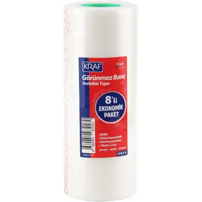KRAF GÖRÜNMEZ BANT 19MMX33M 8 Lİ 1933-8