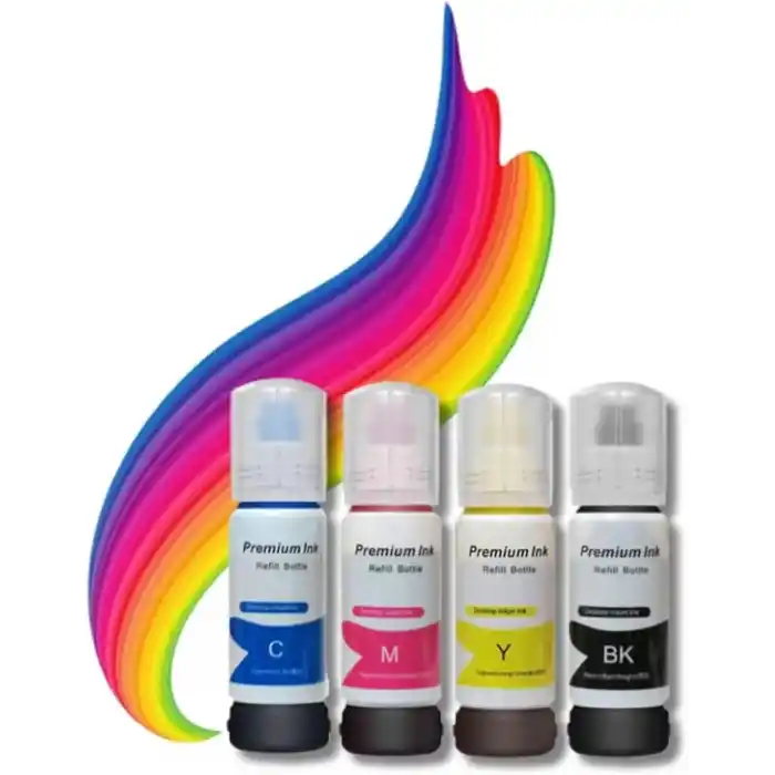 Epson Ecotank L3211,L3250,L3251 103 ile uyumlu 4 Renk Muadil mürekkep Seti
